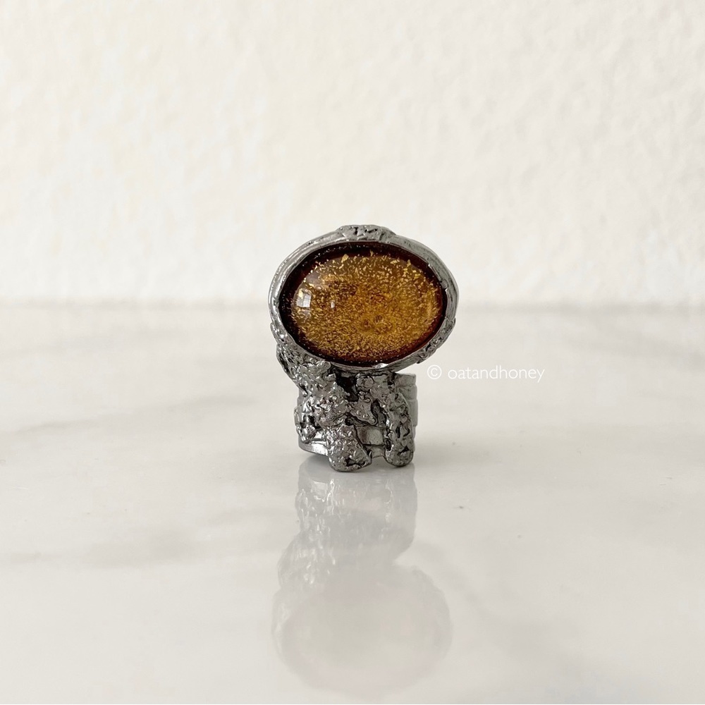 YSL Yves Saint Laurent Arty Oval Ring